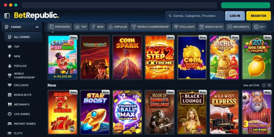 BetRepublic Casino Audyt Wypłat