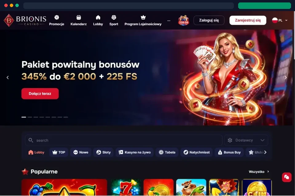 Brionis Casino Audyt Wypłat